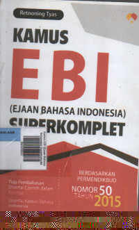 Image of Kamus EBI (Ejaan Bahasa Indonesia) Superkomplet
