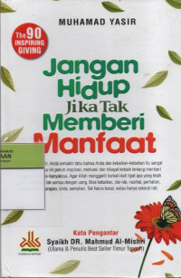 Image of jangan Hidup Jika Tak Memberi Manfaat