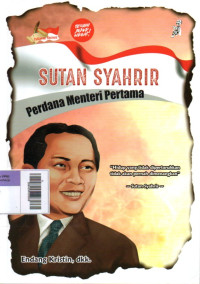 Image of Sutan Syahrir : Perdana Menteri Pertama